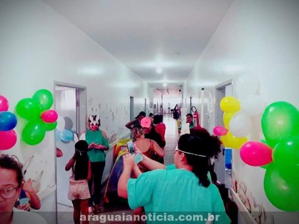 Crianças recebem festa de páscoa no hospital de Barra do Garças