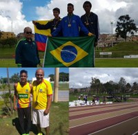 Lucas Pinho Leite é medalhista de ouro no Sul-Americano de atletismo