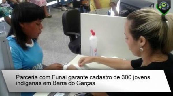 Parceria com Funai garante cadastro de 300 jovens indígenas em Barra do Garças