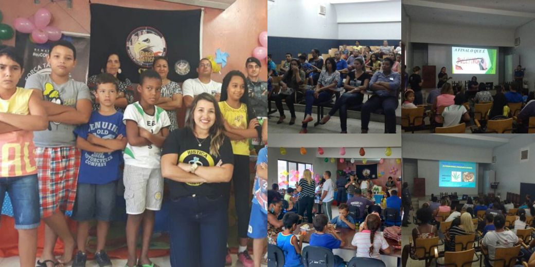 PMMT e parceiros do Projeto Social "Águias do Tatame" oferecem palestras educativas em comemoração ao Mês das Crianças no 2° Batalhão de Polícia Militar