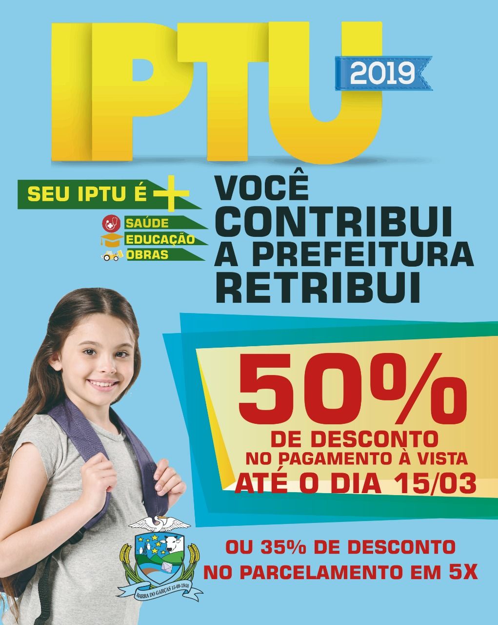 Prazo para o pagamento do IPTU com desconto termina nesta sexta-feira em Barra do Garças
