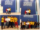 Troco Solidário Havan entregou cheque de 17 mil ao Barra do Garças Associação de Atletismo