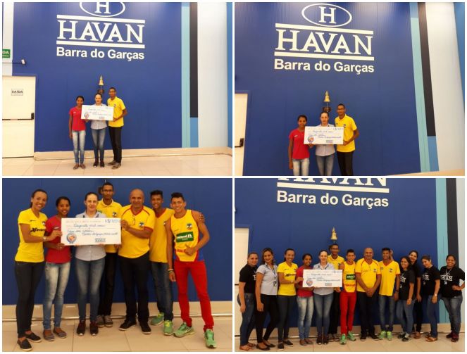 Troco Solidário Havan entregou cheque de 17 mil ao Barra do Garças Associação de Atletismo