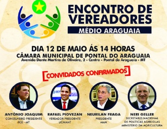 UCMMAT realiza Encontro de Vereadores do Médio Araguaia nesta sexta-feira