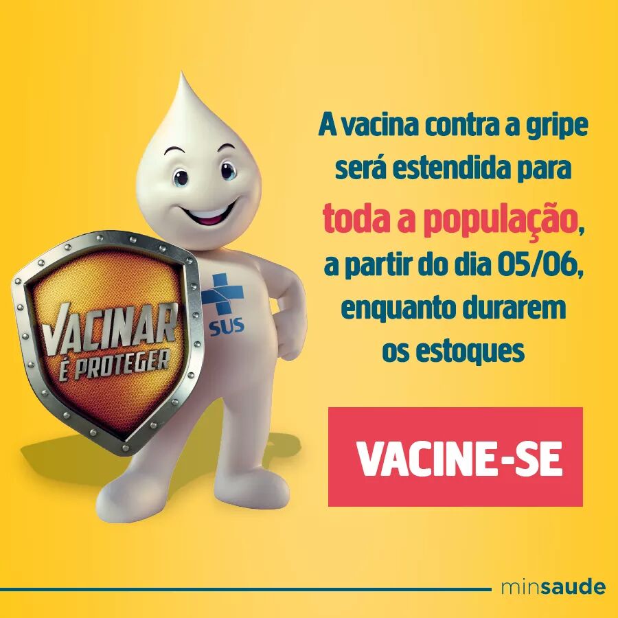 Vacina da gripe está disponível para toda a população de Barra do Garças