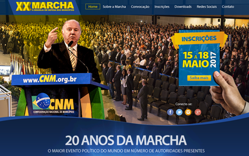 XX MARCHA A BRASÍLIA: GESTORES MUNICIPAIS JÁ PODEM SE INSCREVER EM EVENTO