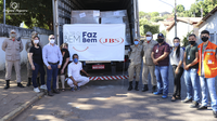 A JBS Friboi faz doação de 5 Mil cestas à Cidade de Barra do Garças