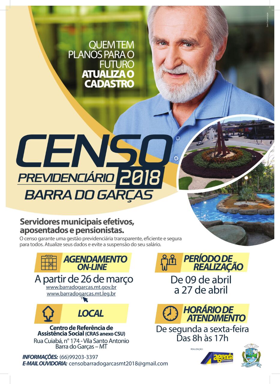Barra-previ convoca servidores para o Censo Previdenciário 2018