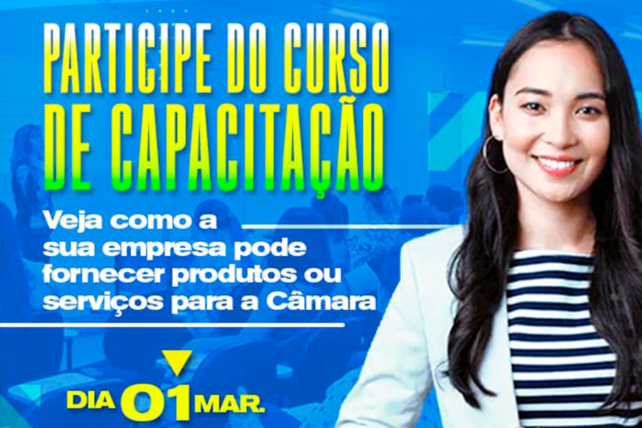 Câmara convida comerciantes para participar de curso sobre o novo sistema de licitações