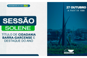 Câmara Municipal de Barra do Garças realiza sessão solene de entrega de título Barra-garcense