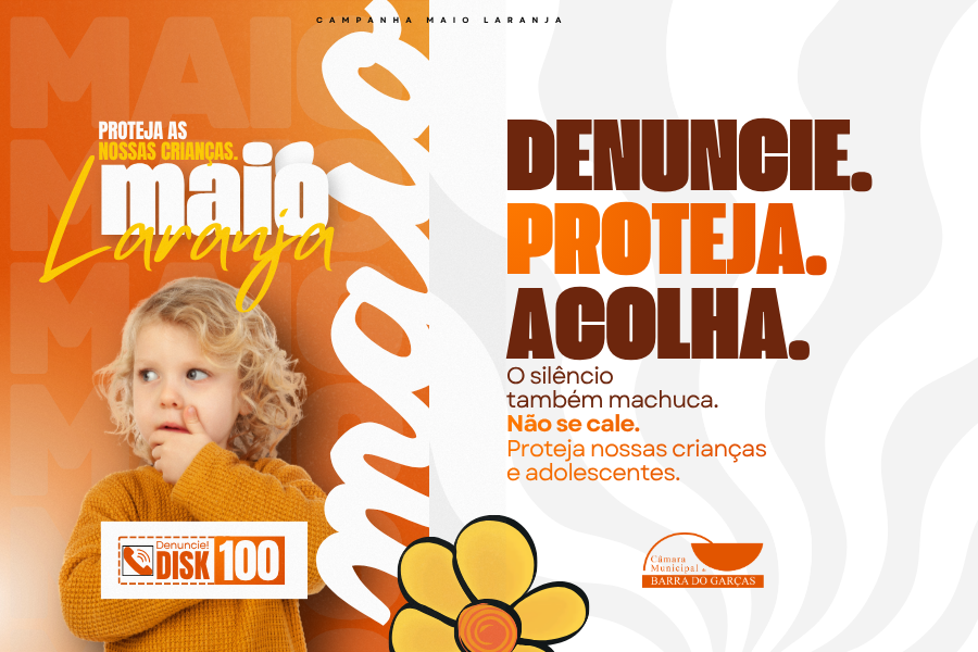 Câmara Municipal destaca importância do Maio Laranja e reforça combate ao abuso infantil