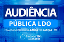 Câmara Municipal realiza audiência pública da LDO na próxima segunda-feira