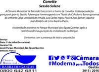 Convite - Sessão Solene