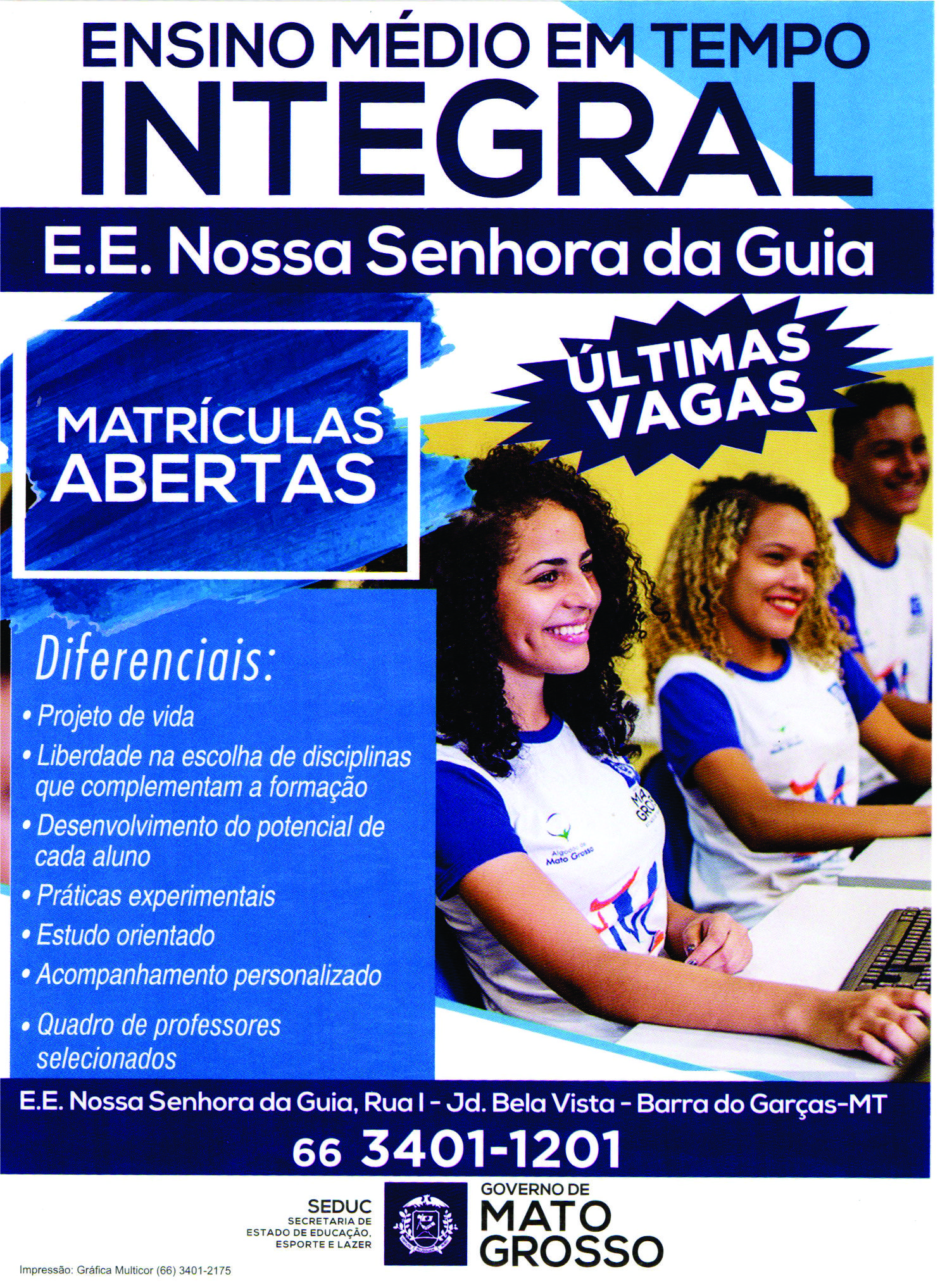 Escola Nossa Senhora da Guia está com matrículas abertas para o Ensino Médio em Tempo Integral