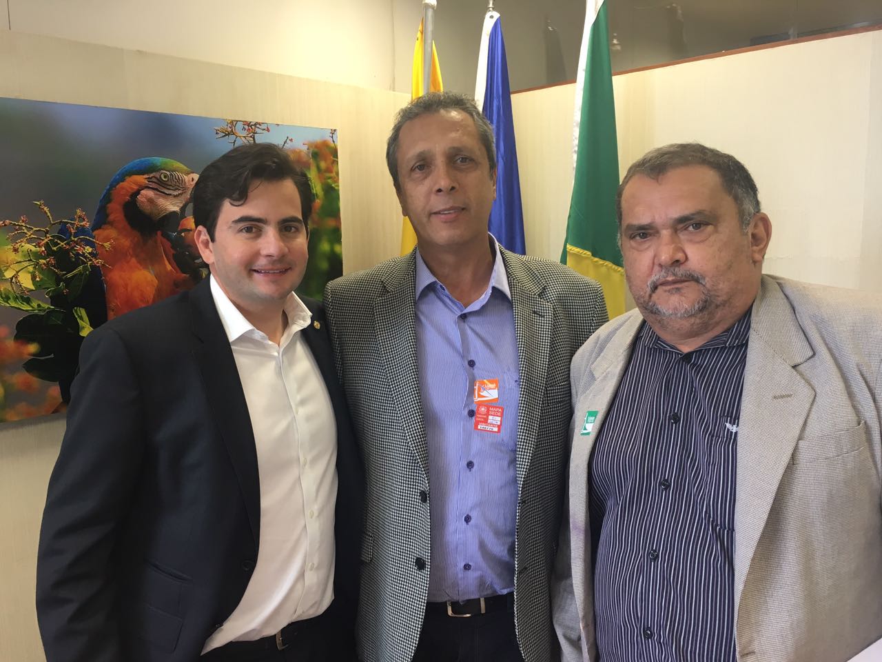 Miguelão visita deputado federal Fabio Garcia