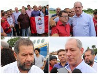 Pebinha e Dr. Joãozinho participam da recepção do presidenciável Ciro Gomes  