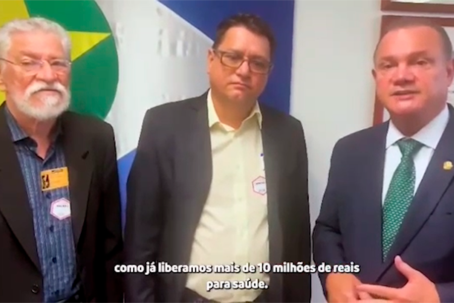 Vereadores são recebidos pelo Senador Wellington Fagundes para tratar da conclusão do Anel viário
