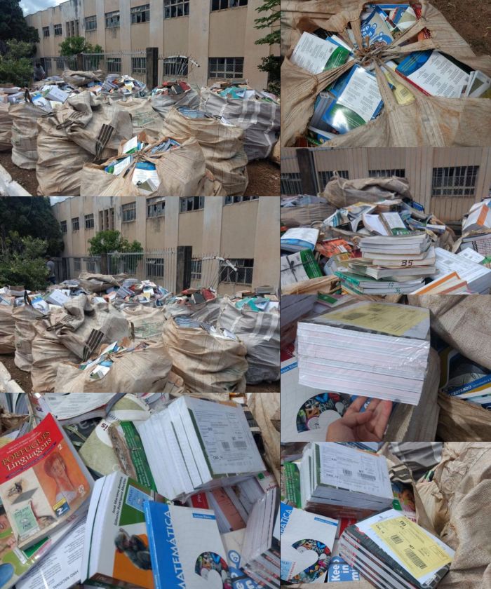 Zé Gota denuncia descarte de livros