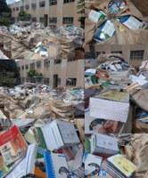 Zé Gota denuncia descarte de livros